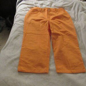 Lauren Jeans Company Orange Cropped Pants  Size 14W
